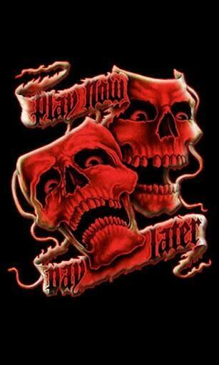 Bigger Red Skulls Live Wallpaper For Android Screenshot