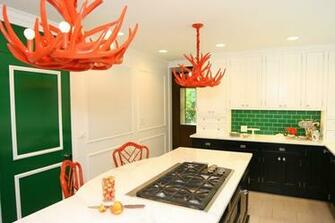 Civility Design Orange Chandeliers And Chinese Chippendale