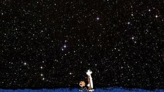 Starfield Hobbes Calvin Wallpaper Comics Enhanced