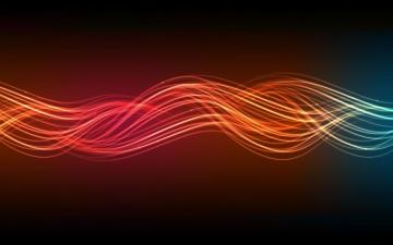 Blazing Waves Astratto Arte Astratta Neon