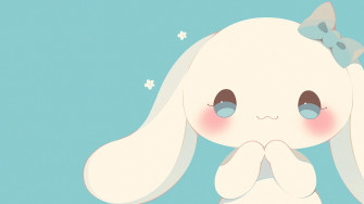 Cute Cinnamoroll Blue Desktop Wallpaper Sanrio 4k