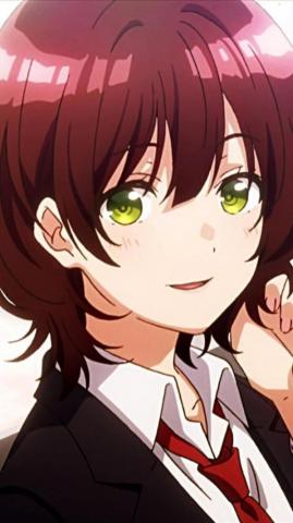 Jaku Chara Tomozaki Kun Aoi Hinami iPhone Plus Wallpaper