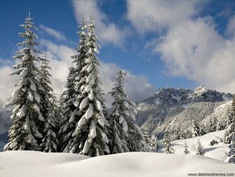 Snowy Mountain Wallpaper Christmas Photography Desktop