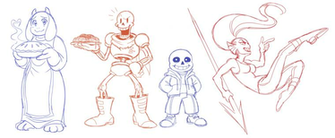 Undertale Sketches By Sonicrocksmysocks
