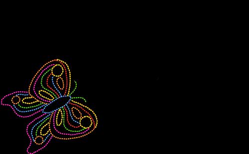 Glowing Butterfly Animated Black Gif Phone Wallpaper By Reddnrowl