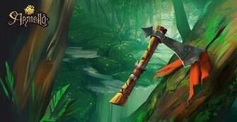 Card Illustration Throwing Axe By Armello