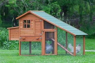The Saltbox Coop With Run From My Pet Chicken