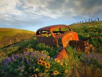 Dalles Hills Wallpaper Stock Photos