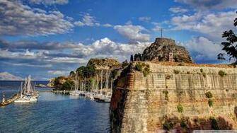 Greece Sky Coast Corfu Clouds 4k HD Desktop Wallpaper For