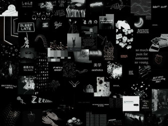 A Colorful Black Collage Wallpaper