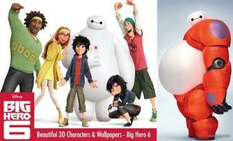 Big Hero Beautiful Disney Animation Movie 3d Characters Trailers