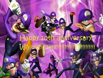 Waluigi 10th Anniversary By Mischievous Princess