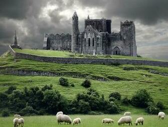 Medieval Sheep Nature Castles Wallpaper