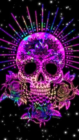 Rhinestone Skull Wallpaper On