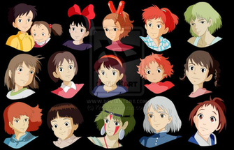 Girls Studio Ghibli By Krosi