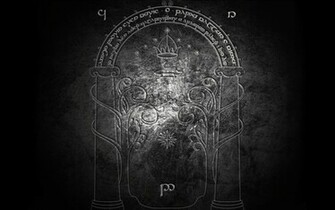 Lord Of The Rings Gates Jrr Tolkien Mines Moria Grey Background