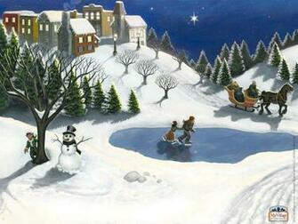 Christmas Village Background