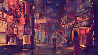 Your Name Anime Lantern Artwork Wallpaper