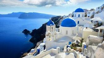 Santorini Beautiful Wallpaper World Landscape