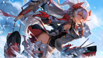 Azur Lane Prinz Eugen Anime Girl 4k Wallpaper