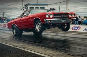 El Camino Ss Muscle Car Drag Racing Race