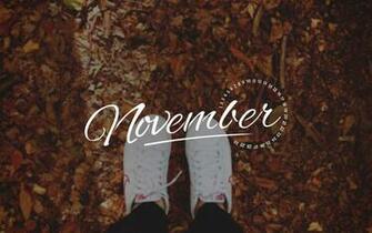 November Desktop Calendar Wallpaper Paper Leaf