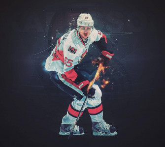 Erik Karlsson White Fanart Ottawa Senators Wallpaper