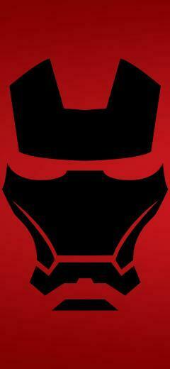Wallpaper Iron Man Mask Dark Minimal iPhone