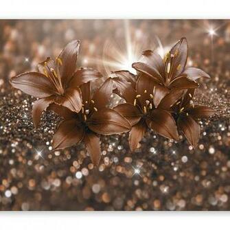 Artgeist Photo Wallpaper Orange Flowers X101 Xxl Peel And