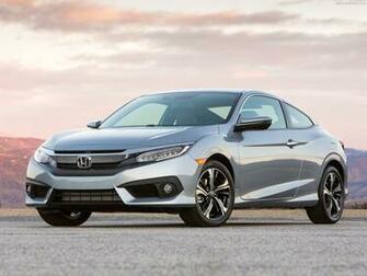 Honda Civic Cars Silver Coupe Wallpaper