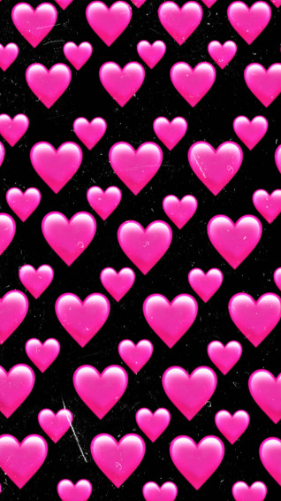 Enchanting Pink Heart Background Wallpaper
