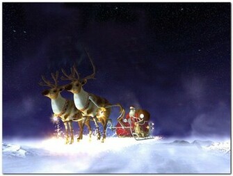 Santa With The Reindeer Search Results Clara Lauretya
