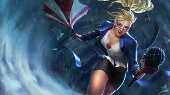 Janna League Of Legends HD Wallpaper Forecaster Skin Splash Lol Girl