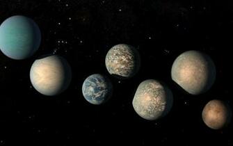 Space Image Illustration Of Trappist Planets As Feb