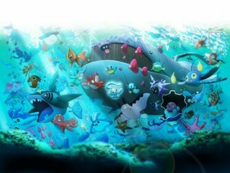 Pokemon Underwater Anime HD Desktop Wallpaper