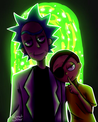 Evil Rick And Morty By Gabdommie