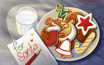 Cookies And Milk For Santa Claus Wallpaper The Database