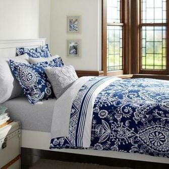 Natalia Duvet Cover Sham Royal Navy Pbteen For Guest Br On Sale