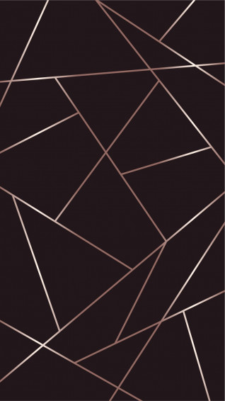 Black And Rose Gold Geometric Wallpaper