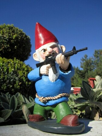 Combat Garden Gnome With M 16a2 By Thorssoli