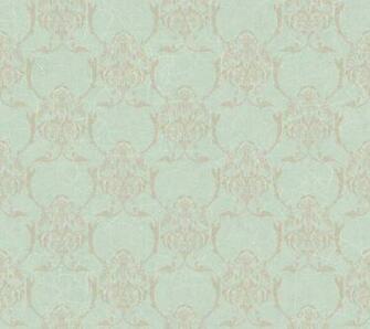 Blue White Damask Ogee Wallpaper Traditional