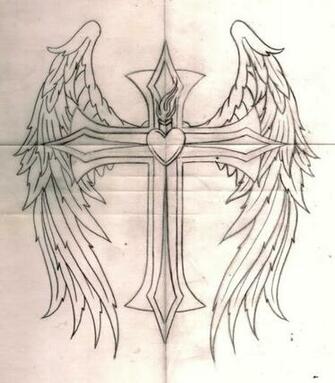 Cross Tattoos With Wings