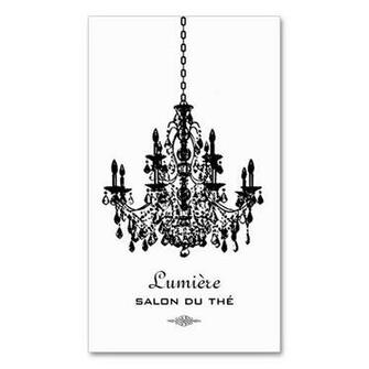 Pixdezines Black White Chandelier Diy Background Business Card