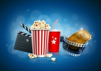 Movie Time Design Elements Vector Background Background