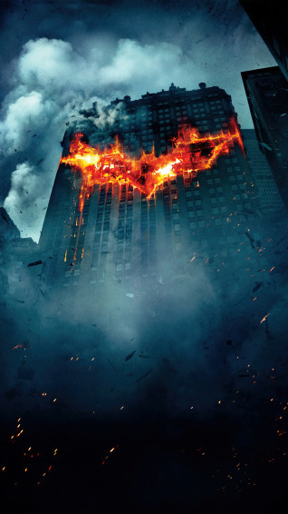Batman Burning Logo The Dark Night 4k Wallpaper iPhone HD Phone 4000h