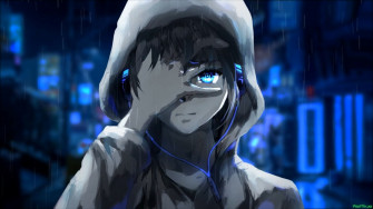 Blue Anime Boy Wallpaper