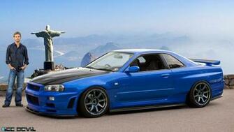 Paul Walker Tribute Wallpaper R34 Gtr S