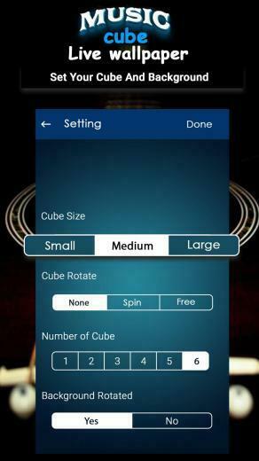3d Music Cube Live Wallpaper For Android