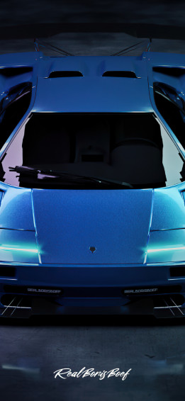 Custom Widebody Lamborghini Diablo iPhone Xs