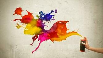 Multi Colors Spray In Single Can HD Wallpaper
